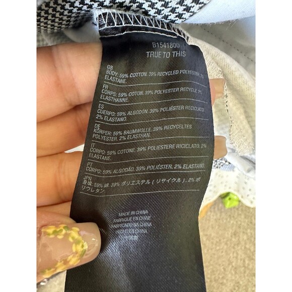 Volcom Women's Frochickie Houndstooth Abstract Zip Up Side Pockets Jacket S - Picture 9 of 9